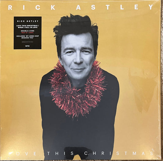 Rick Astley : Love This Christmas / When I Fall In Love (12", Single, Ltd, Red)