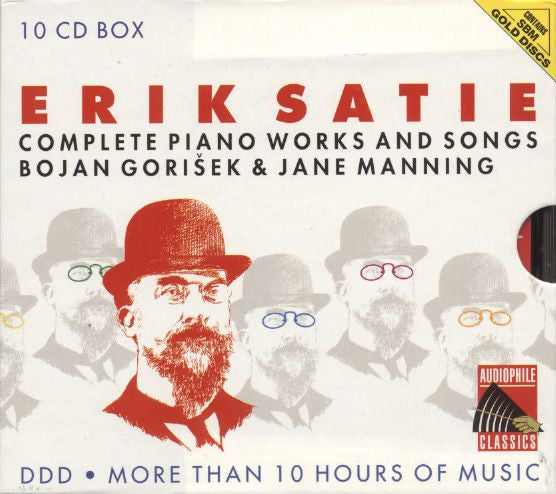 Erik Satie - Bojan Gorišek & Jane Manning : Complete Piano Works And Songs (10xCD + Box, Comp)