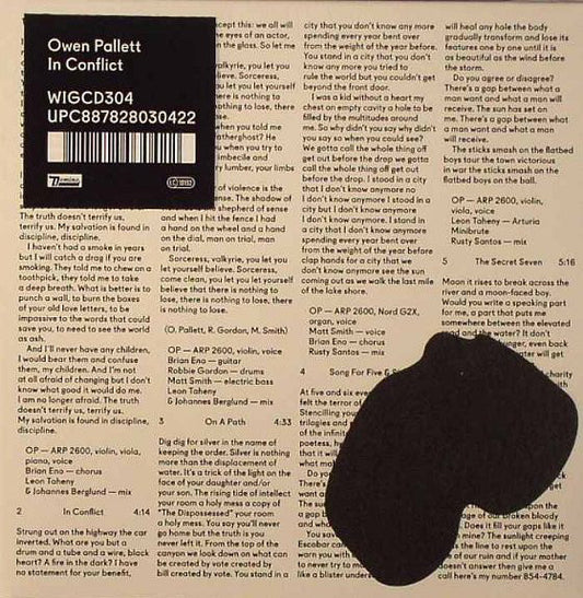 Owen Pallett : In Conflict (CD, Album)