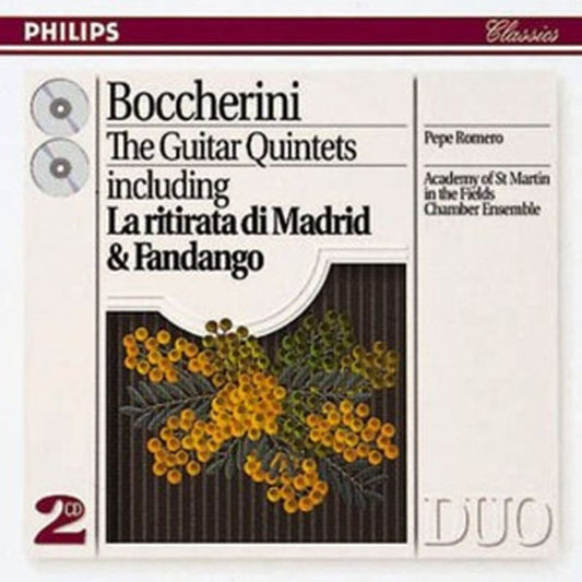 Luigi Boccherini – Pepe Romero • Academy Of St. Martin-in-the-Fields Chamber Ensemble : The Guitar Quintets (2xCD, Comp, RE, RM)